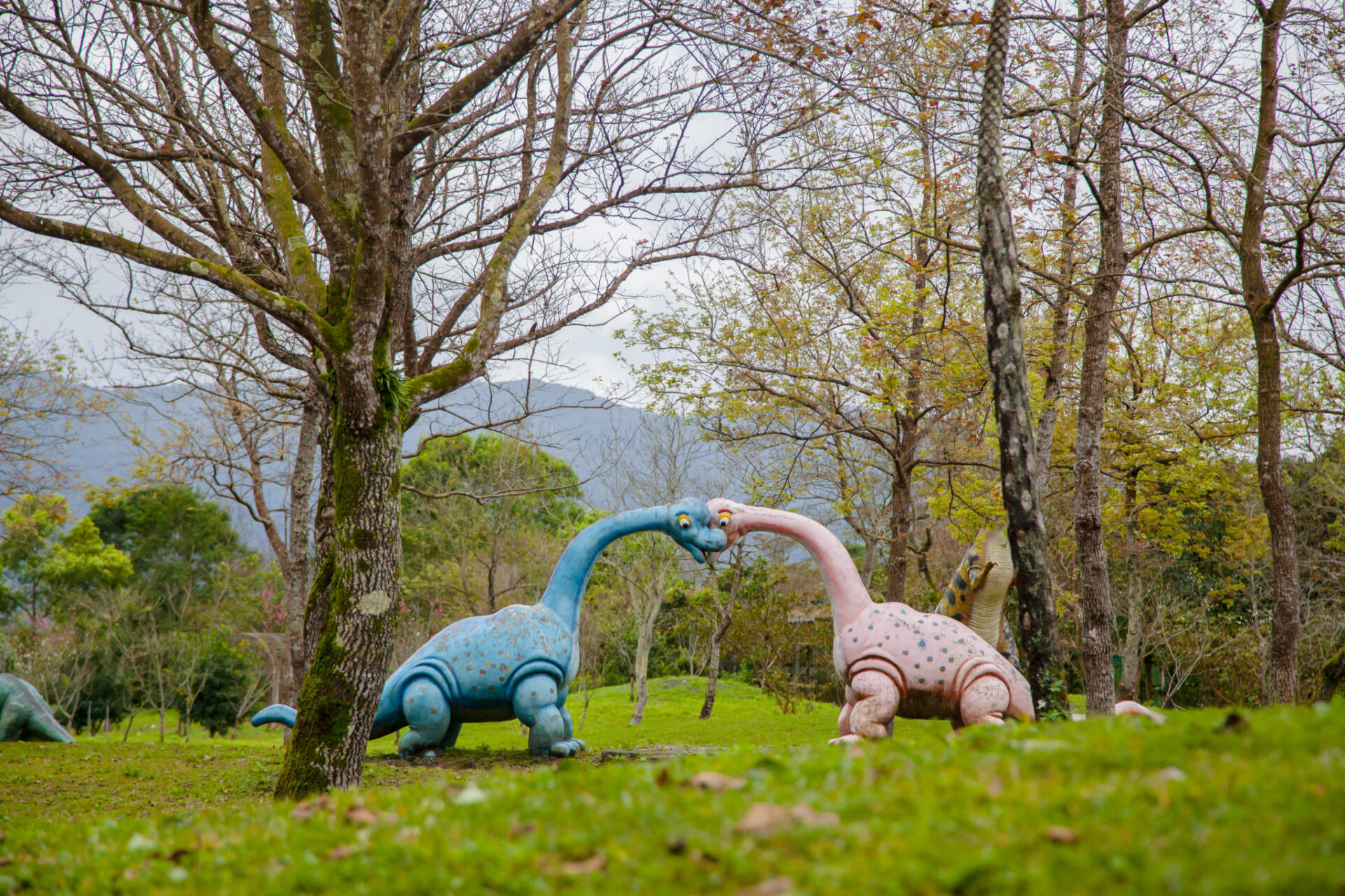 Dinosaur sculptures
