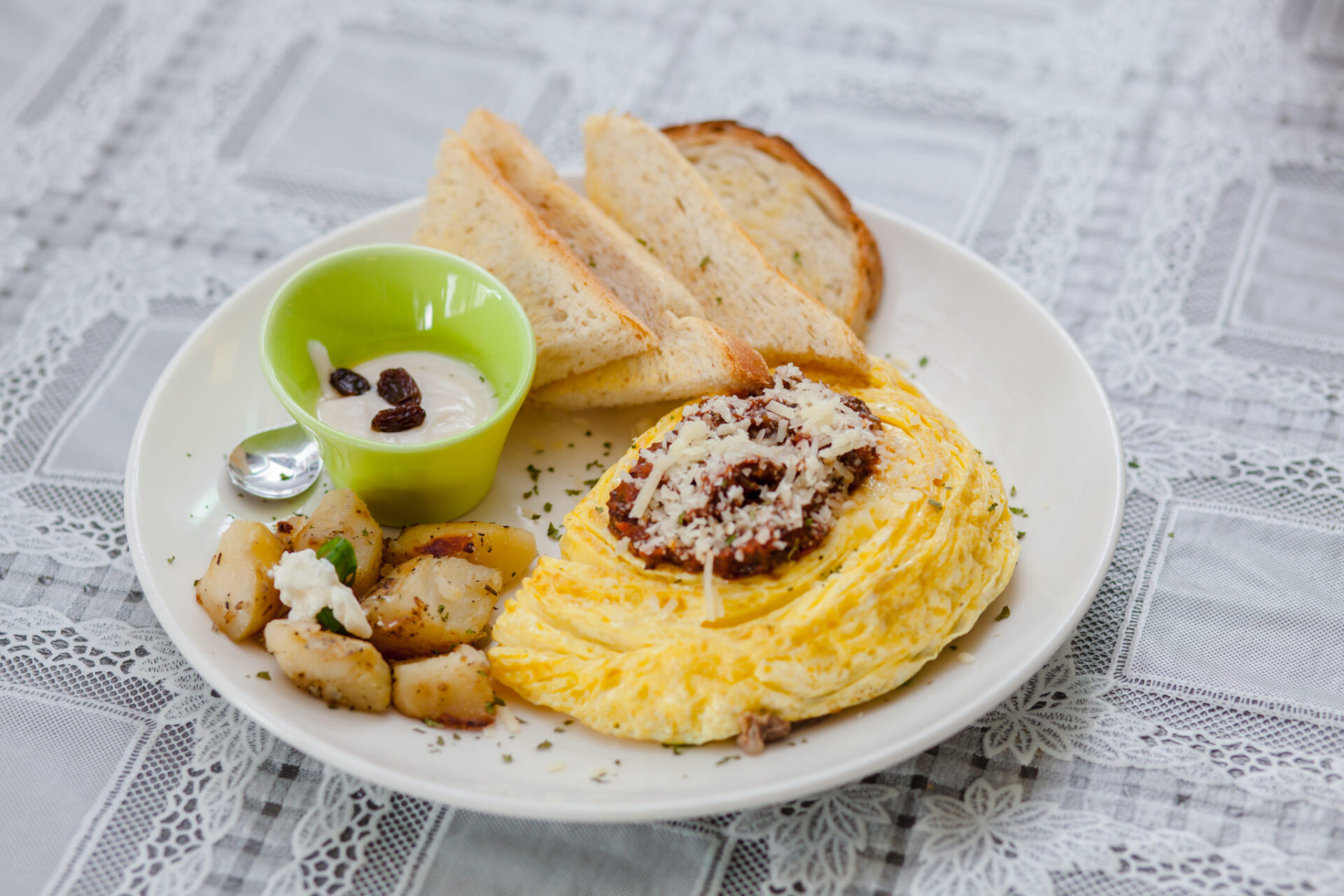 Omelet brunch set