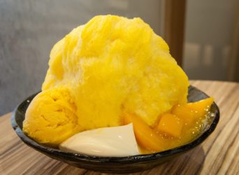 Ice treats: A plate of mango shaved ice