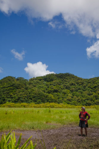 Paiwan guide Biya at the Dongyuan Wet Grassland