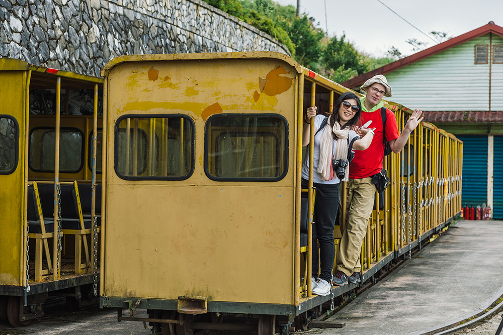 Taipingshan's narrow-gauge train
