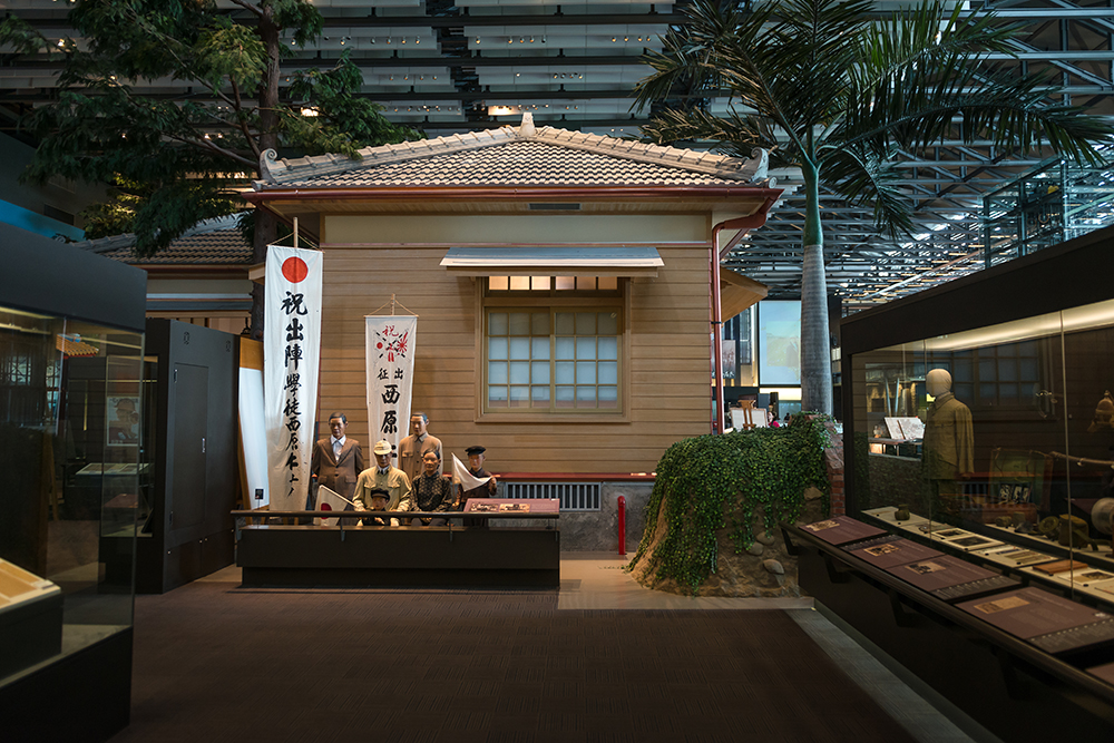 Replica of Japanese period building