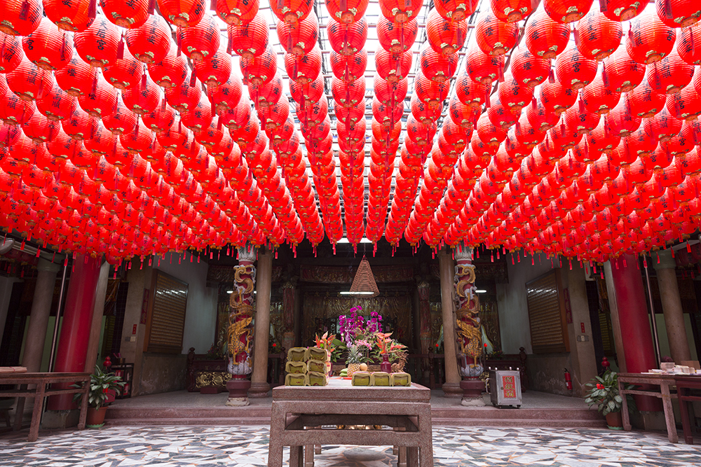 Lanterns in Tianhou Temple