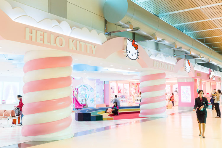 Hello Kitty waiting area