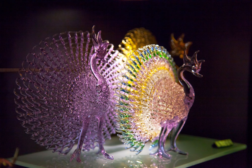 Intricate glass art