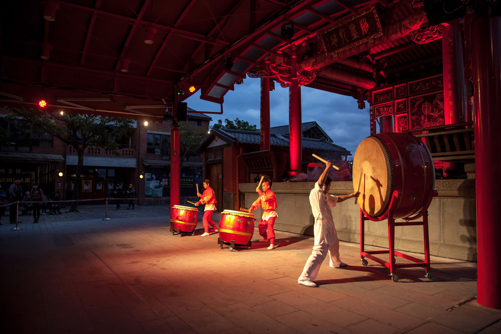 Cultural performance at the temple