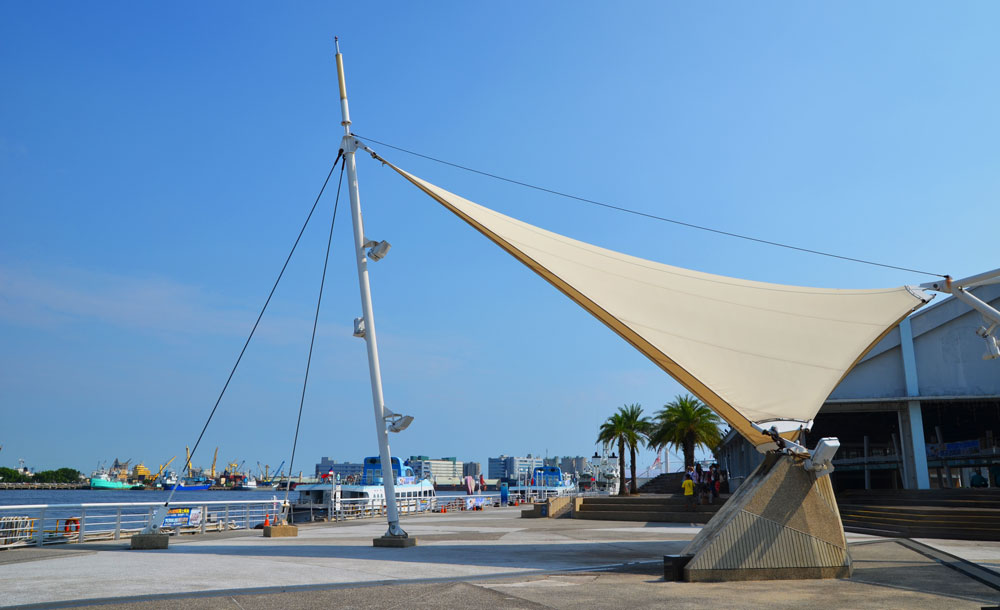 Large sail at Love Pier