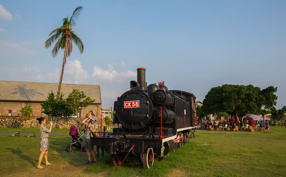 Old locomotive at Takao Railway Museum