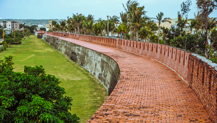 The city wall is well preserved