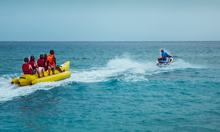 Banana boating at Kenting