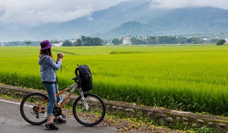 Biking at Guanshan