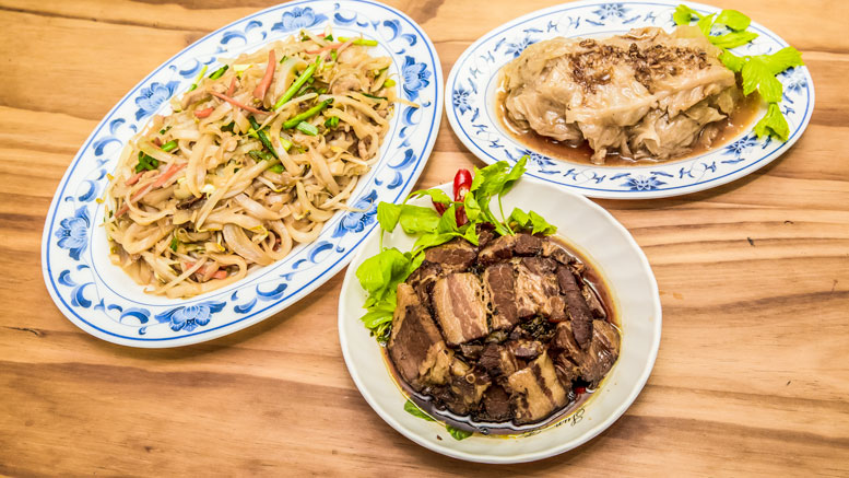 Hakka dishes at at restaurant in Meinong