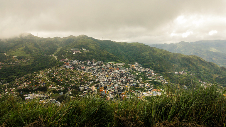 Jiufen seen from Mt. Jilong