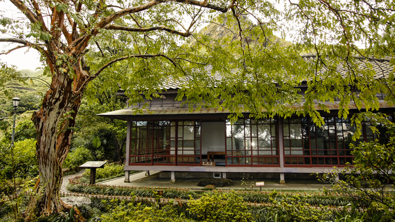 Japanese-style building at Gold Ecological Park
