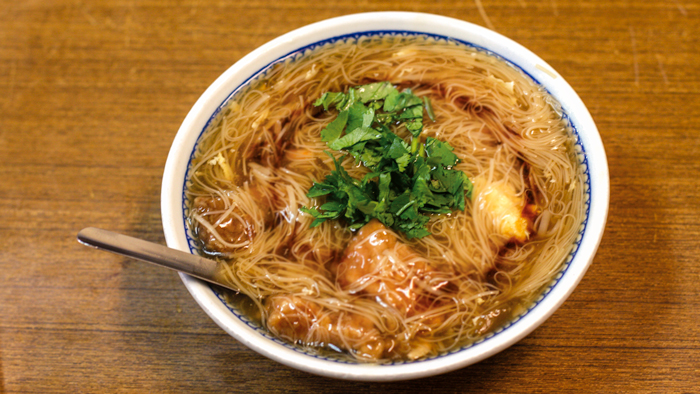 Rice noodle soup
