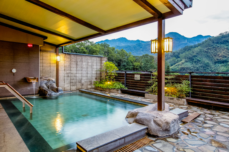 Outdoor hot-spring pool
