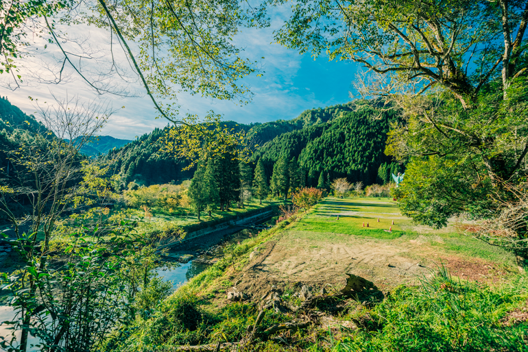 Mountains, forests, river