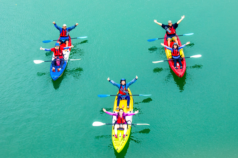 Happy kayaking