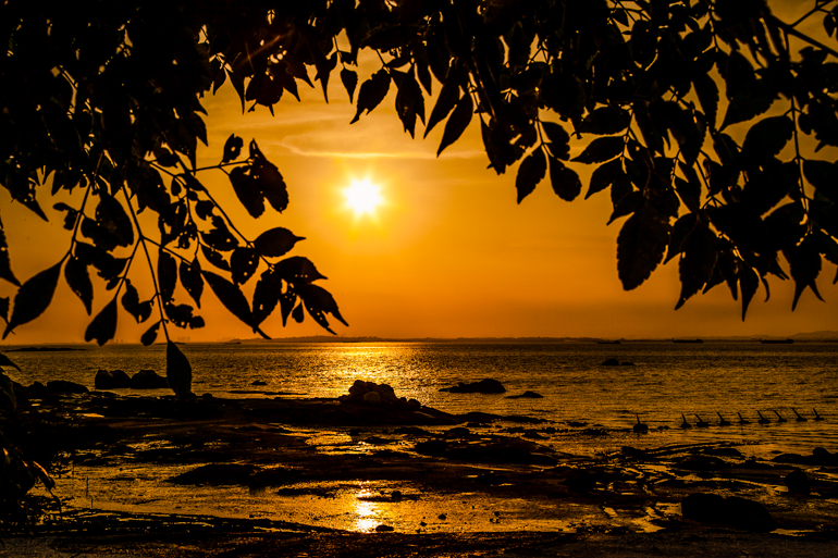 Sunset seen from Mashan Observation Station