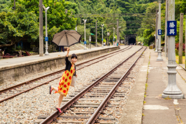 On the railway tracks at Shengxing