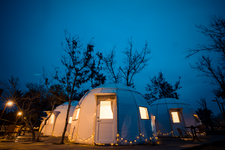 Yurt-like structures at Vanaheim