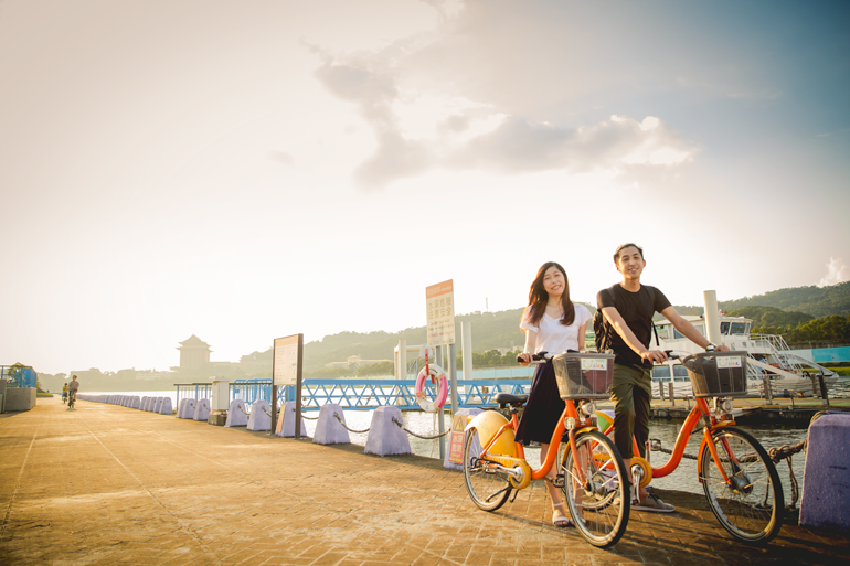 Taiwan Bike Paths Keelung Riverside Park Bike Path