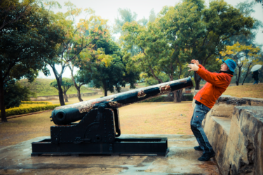 Old cannon at the fort