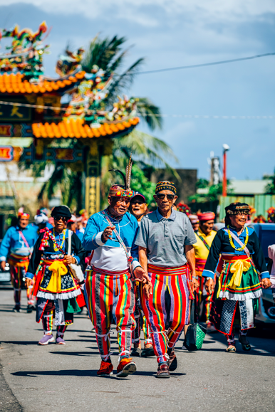 The elders marching in