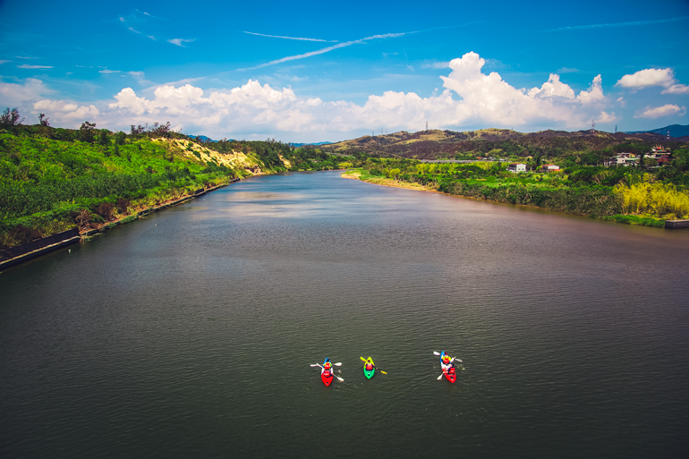 Kayaking on the Shuangxi River