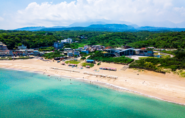 Aerial view of Baisha Bay