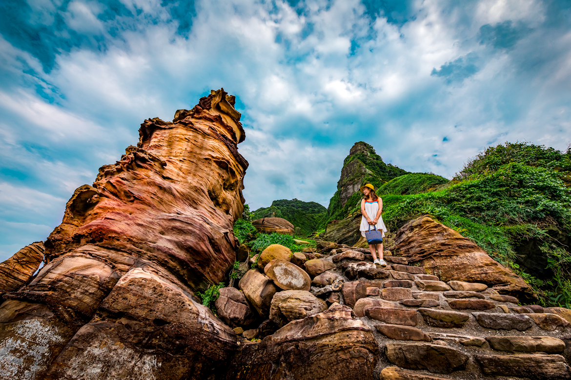 Longdong Bay at Northeast coast of Taiwan (New Taipei City and